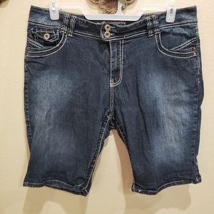 Long Angel denim shorts